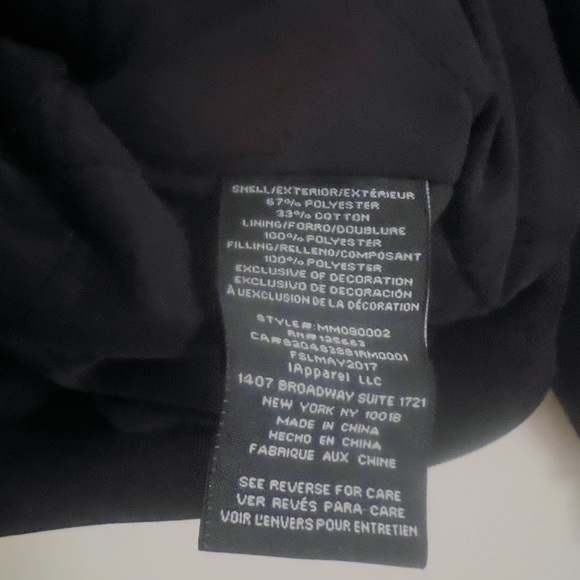 Members Only Classic Black Bomber Jacket – Men’s Size Medium – New - Picture 5 of 5